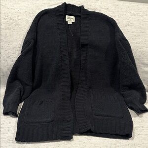 American Eagle Outfitters Women's Black/Charcoal Cardigan